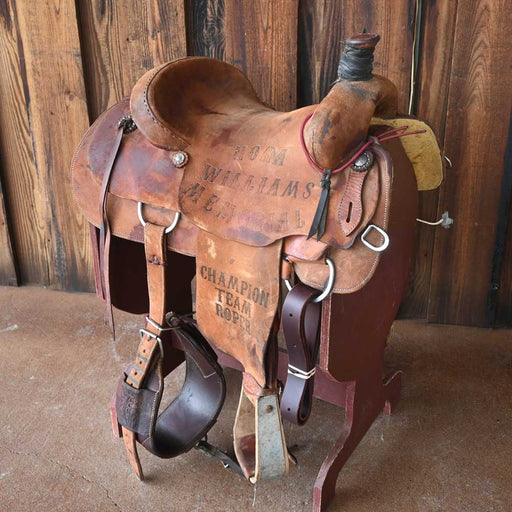 15" USED HF&C ROPING SADDLE Saddles - Used HF&G