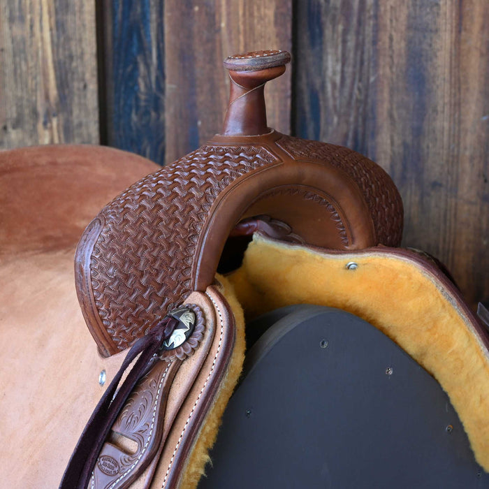 16.5" JEFF SMITH BUSTER WELCH RANCH CUTTER SADDLE Saddles - New Jeff Smith