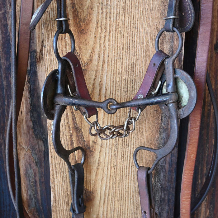 Smooth Snaffle Bridle Rig w/Browband Headstall Sale Barn misc