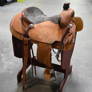 15.5" USED TRENT WARD RANCH SADDLE Saddles Trent Ward