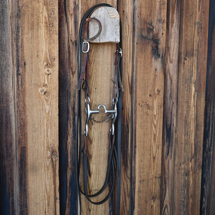 Solid Port Bridle Rig w/Single Ear Headstall Sale Barn misc