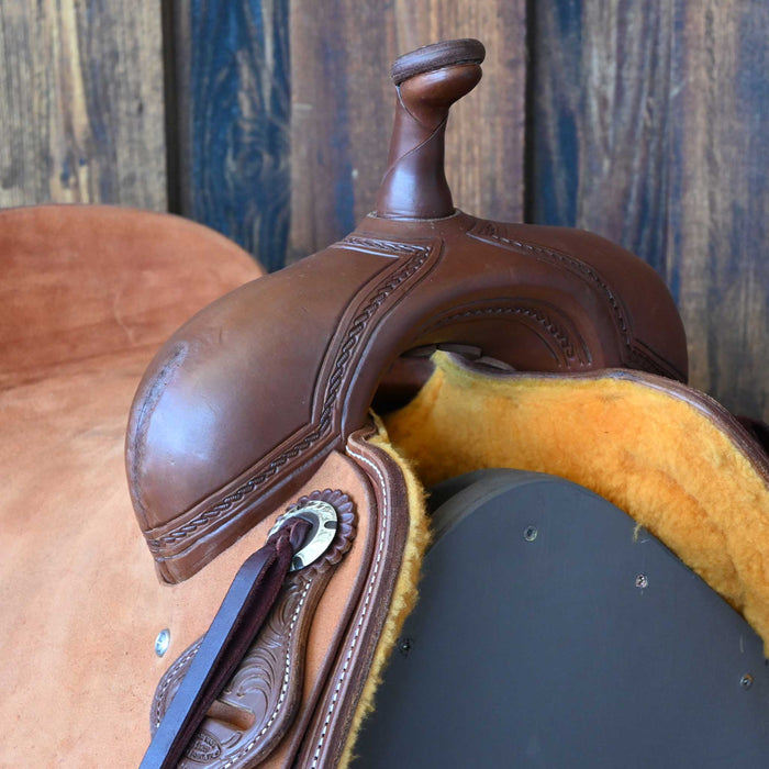 16.5" JEFF SMITH BEAU GALYEAN CUTTING SADDLE Saddles - New Jeff Smith