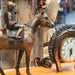 Vintage Race Horse & Jockey w/a Champion Horseshoe Flowers Clock Collectibles Vintage
