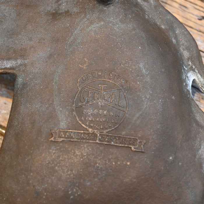 1930's - 40's Solid Brass Horsehead Coin Tray/Catchall Dish Collectibles Teskey's