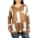 Rock & Roll Denim Women's Boot Print Brown Sweater WOMEN - Clothing - Sweaters & Cardigans Panhandle