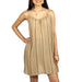 Hooey Women's Paraiso Whitecap Grey Cream Spaghetti Strap Dress WOMEN - Clothing - Dresses Hooey