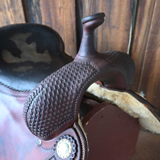 17" USED COWBOY TACK CUTTING SADDLE Saddles - Used Cowboy Tack