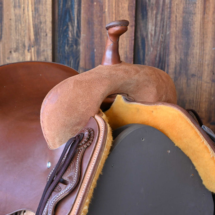 15.5" JEFF SMITH BEAU GALYEAN CUTTING SADDLE Saddles - New Jeff Smith