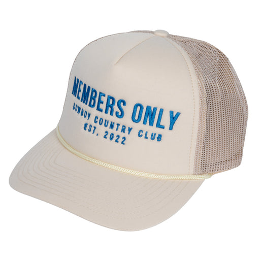 Members Only Cowgirl Trucker Hat - Cream WOMEN - Accessories - Caps, Hats & Fedoras Cowboy Country Club