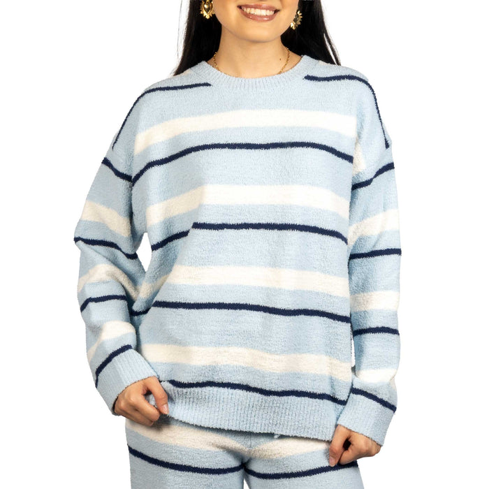 Stripe Sweater Lounge Top