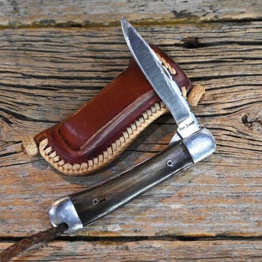 Van Zandt Pocket Knife w/Billy Albin Sheath Knives Billy Albin