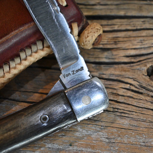 Van Zandt Pocket Knife w/Billy Albin Sheath Knives Billy Albin