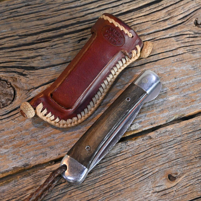 Van Zandt Pocket Knife w/Billy Albin Sheath Knives Billy Albin