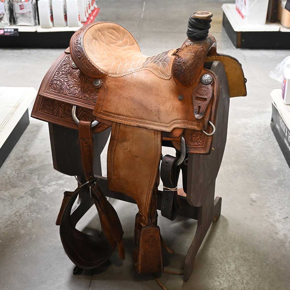 14.5" TESKEY'S ROPING SADDLE