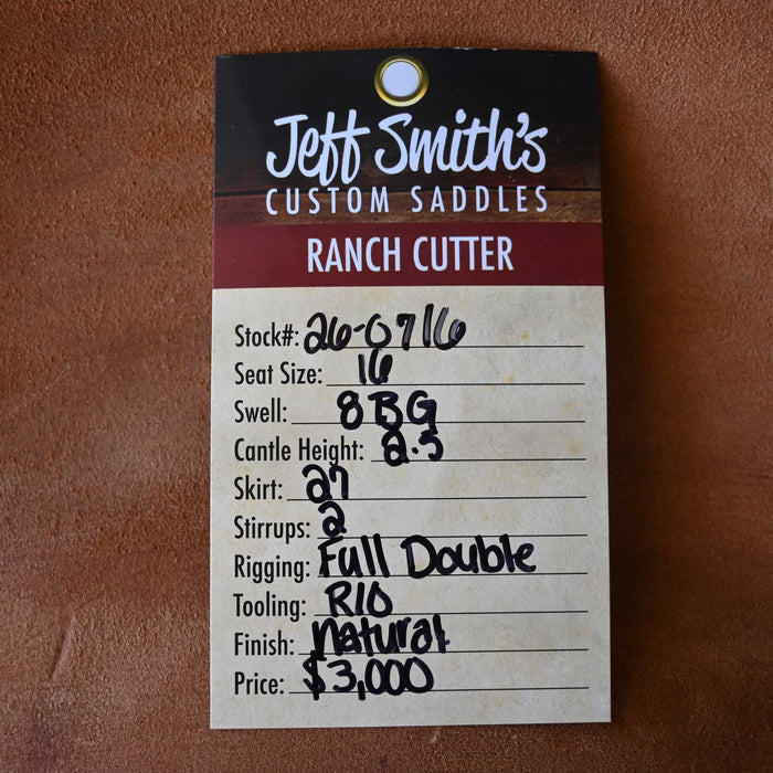 16" JEFF SMITH BEAU GALYEAN RANCH CUTTER SADDLE Saddles - New Jeff Smith