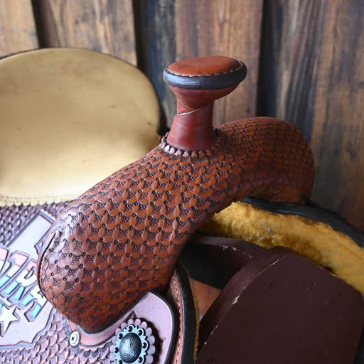 13.5" USED DOUBLE J ROPING SADDLE Saddles - Used DOUBLE J SADDLERY