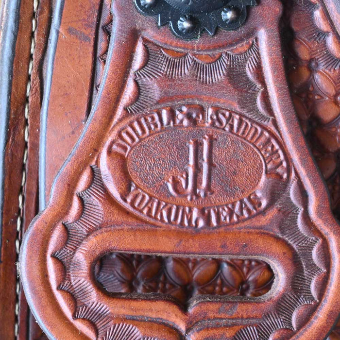 13.5" USED DOUBLE J ROPING SADDLE Saddles - Used DOUBLE J SADDLERY