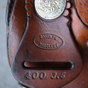 13.5" USED SANTA FE BARREL SADDLE Saddles Santa Fe Saddlery   