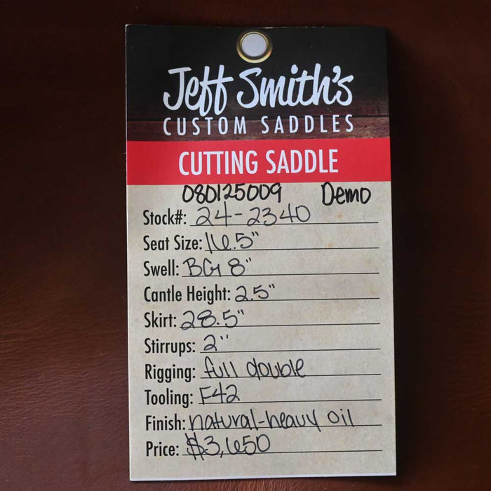16.5" DEMO JEFF SMITH BEAU GALYEAN CUTTING SADDLE Saddles - Used Jeff Smith