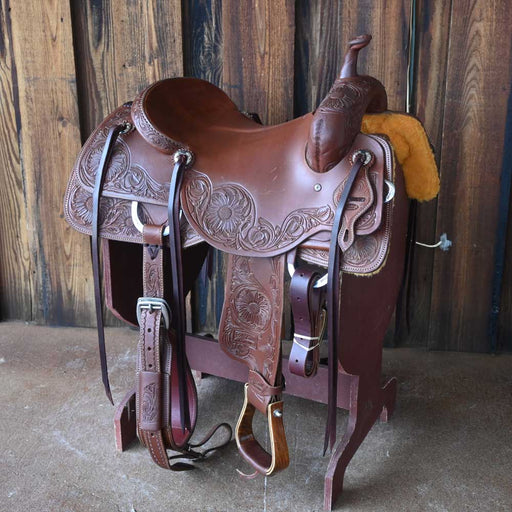 16.5" DEMO JEFF SMITH BEAU GALYEAN CUTTING SADDLE Saddles - Used Jeff Smith