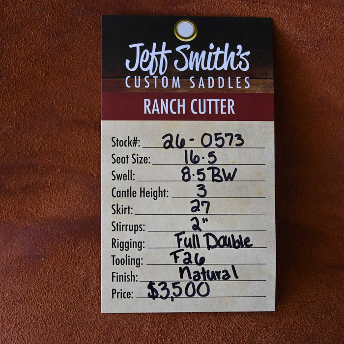 16.5" JEFF SMITH BUSTER WELCH RANCH CUTTER SADDLE Saddles - New Jeff Smith