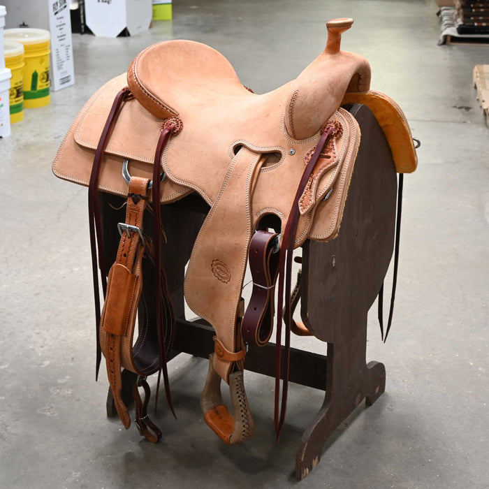 16" TESKEY'S RANCH CUTTER SADDLE Saddles - New Teskey's Saddlery