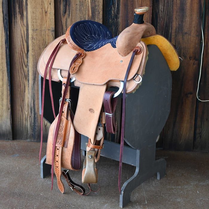 13" TESKEY'S TEAM ROPING SADDLE Saddles - New Teskey's Saddlery
