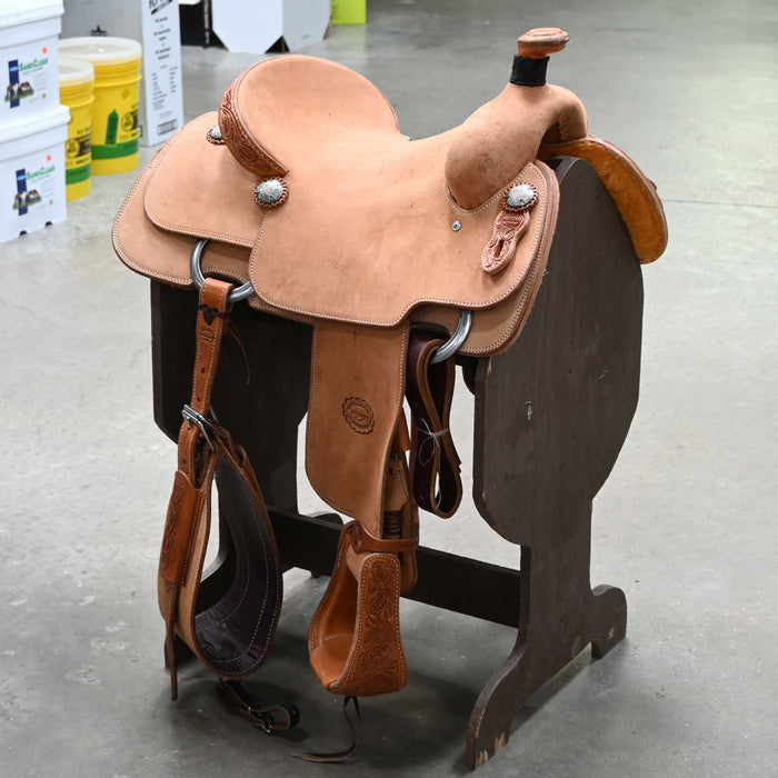 15" TESKEY'S TEAM ROPING SADDLE Saddles - New Teskey's Saddlery