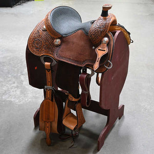 12.5" YOUTH TESKEY'S ROPING SADDLE Saddles Teskey's Saddlery