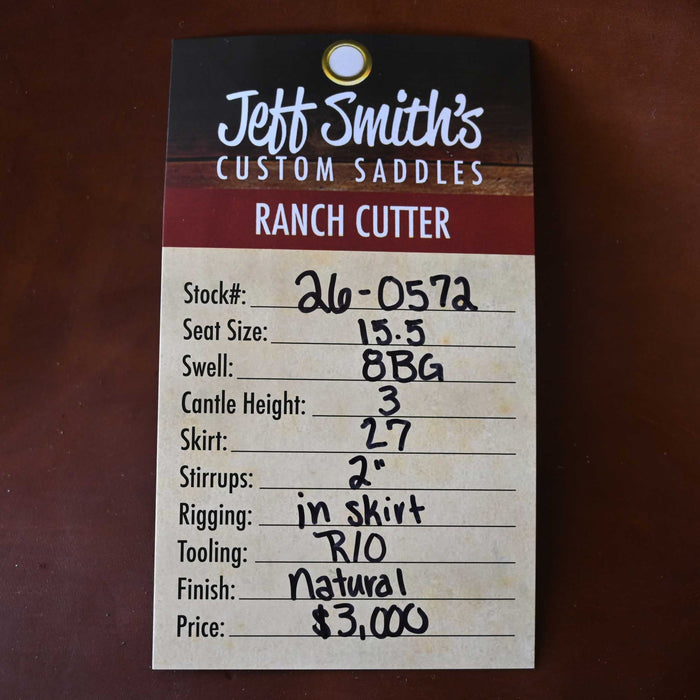 15.5" JEFF SMITH BEAU GALYEAN RANCH CUTTER SADDLE Saddles - New Jeff Smith