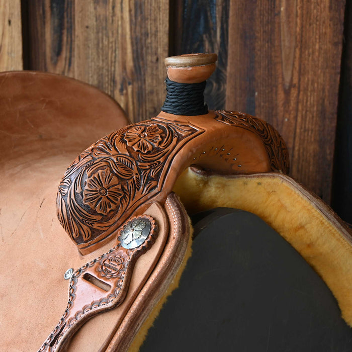 15" TESKEY'S CALF ROPING SADDLE Saddles - New Teskey's Saddlery