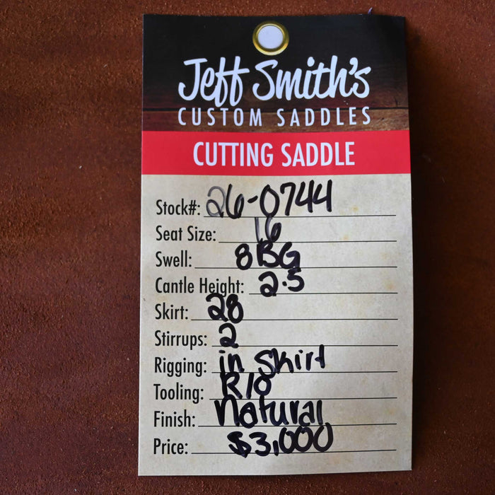 16" JEFF SMITH BEAU GALYEAN CUTTING SADDLE Saddles - New Jeff Smith