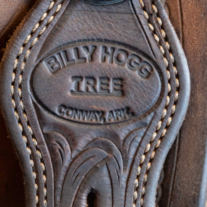 15" USED MIKE'S CUSTOM TEAM ROPING SADDLE