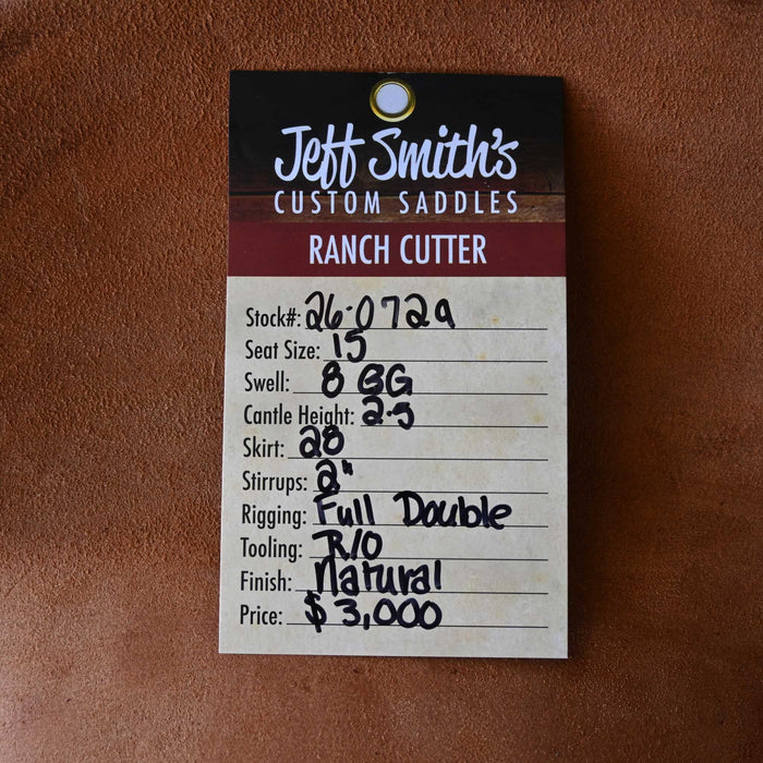 15" JEFF SMITH BEAU GALYEAN RANCH CUTTER SADDLE Saddles - New Jeff Smith