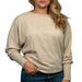 Dylan Dolman Slub Tee - Beige WOMEN - Clothing - Tops - Short Sleeved Dylan