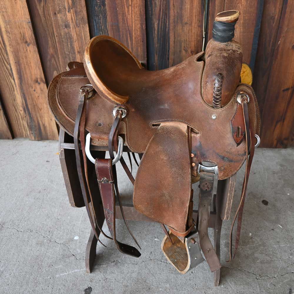 14.5" USED HEART OF TEXAS RANCH SADDLE Saddles Heart of Texas   