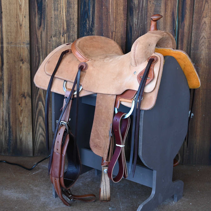 15" JEFF SMITH BEAU GALYEAN RANCH CUTTER SADDLE Saddles - New Jeff Smith