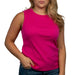 Dylan Rowan Rib Tee - Deep Pink WOMEN - Clothing - Tops - Sleeveless Dylan