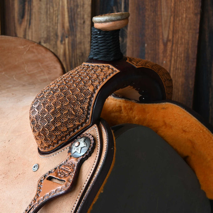 16" TESKEY'S TEAM ROPING SADDLE Saddles - New Teskey's Saddlery