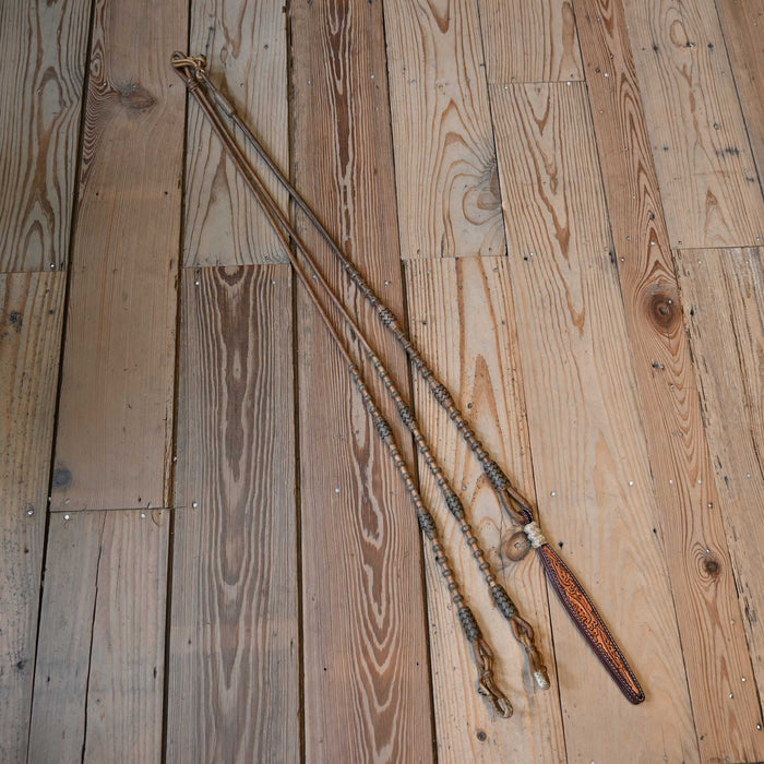 Hand Braided Rawhide Romel Reins