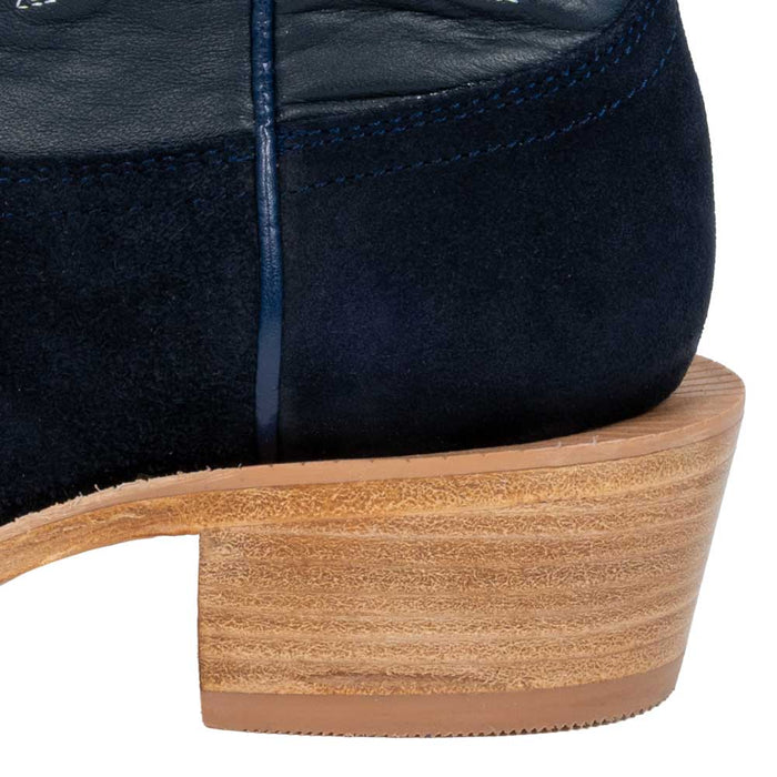 R. Watson Women's Dark Blue Roughout Cutter Toe Boot WOMEN - Footwear - Boots - Western Boots R Watson