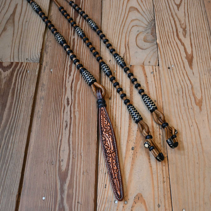 Hand Braided Rawhide Romel Reins
