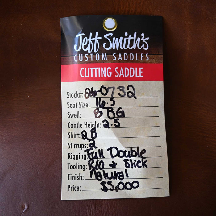 16.5" JEFF SMITH BEAU GALYEAN CUTTING SADDLE