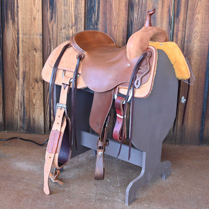 16.5" JEFF SMITH BEAU GALYEAN CUTTING SADDLE