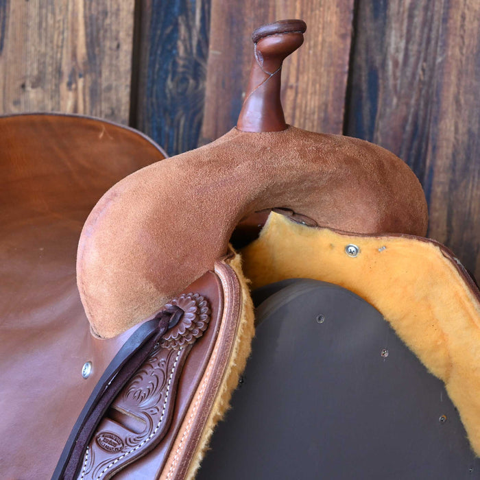16.5" JEFF SMITH BEAU GALYEAN CUTTING SADDLE