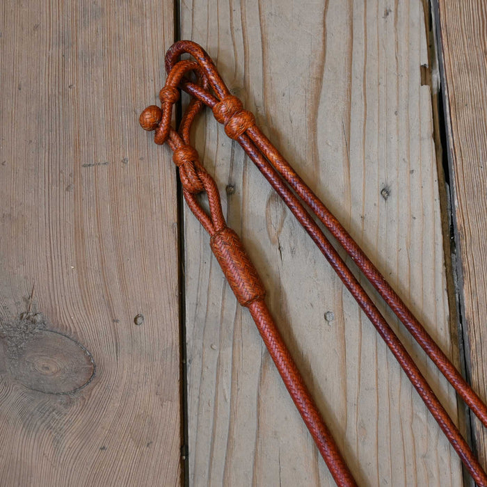 Hand Braided Rawhide Romel Reins