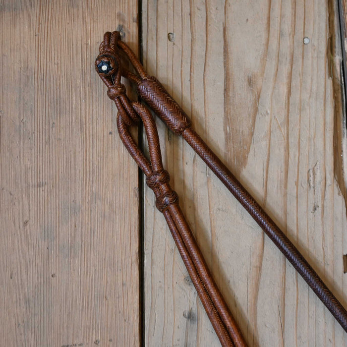 Hand Braided Rawhide Romel Reins