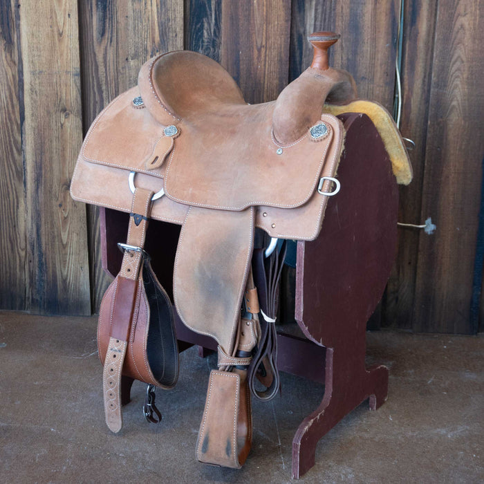14.5" USED MARTIN TEAM ROPING SADDLE