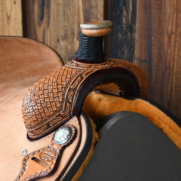 14" TESKEY'S TEAM ROPING SADDLE Saddles - New Teskey's Saddlery