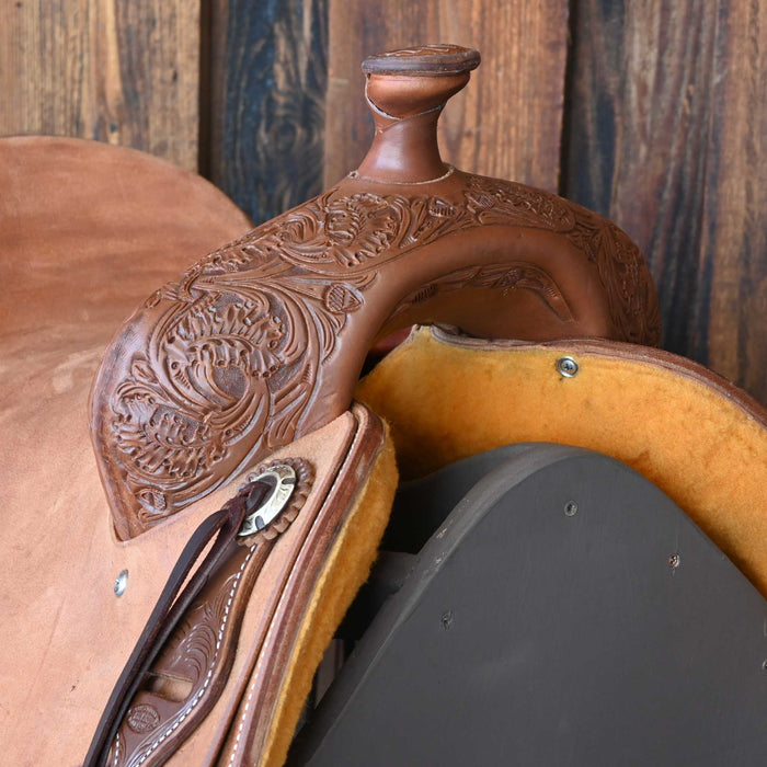 15.5" JEFF SMITH BUSTER WELCH COW HORSE SADDLE